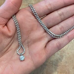 Silver Tennis Necklace Nordstrom Brand 🤩